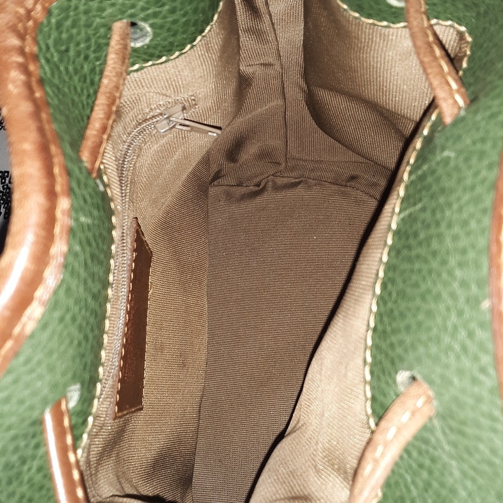 Leather…"mini" Drawstring Duffle - Picture 3 of 4